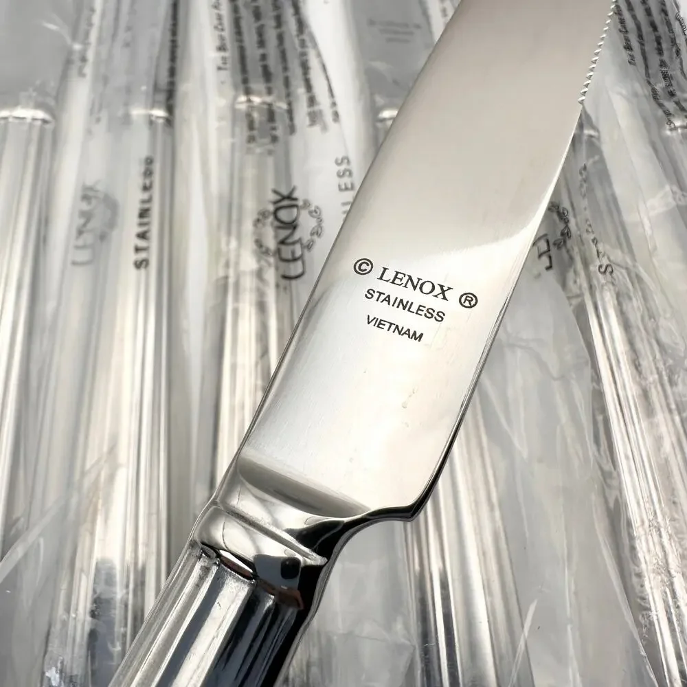 Lenox Stainless Vietnam Lanford New Dinner Knives Set Flatware Replacement 8 Set